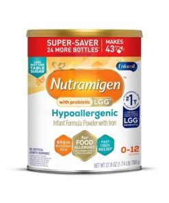 Enfamil Nutramigen Hypoallergenic Baby Formula, Lactose Free, Colic Relief from Cow's Milk Allergy Stars in 24 Hours, Brain Building Omega-3 DHA, Probiotic LGG for Immune Support, 27.8 Oz