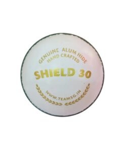 SG Shield 30 White Youth Cricket Leather Ball for Juniors, Hand Crafted, 4 piece Constructions, For Tournament, Club, School matches & practice