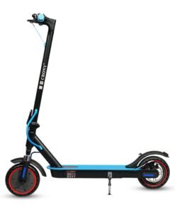 Crony M365 Front Suspension Fast Speed E-Scooter Max speed 40 Km/h 8.5" Honeycomb Tires, 36V/7.8AH,Rear Hydraulic Disc Brakes Electric Scooter,Easy Foldable, Portable Commuter E-Bike For Adults & Kids, 120kg Load Skateboard With bell, 21kg Aluminum Frame, Urban Mobility tool，Suspension and APP Connectivity, Blue