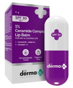 THE derma Co 1% Ceramide Complex Lip Balm with Ceramides And Vitamin E, SPF 30 PA++ for Dry And Chapped Lips - 4g