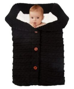 Goolsky Cozy Newborn Fleece Swaddle Blanket - Thick Knit, Soft, Warm, Plus Velvet, Ideal for Stroller, Sleeping Bag, or Nap Blanket for Babies, Kids, and Toddlers