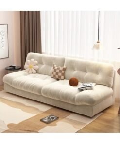 80" Chenille Cloud Deep Seat Sofas for Living Room, Modern Sofa Couch for Small Spaces, Cozy Comfy Loveseat with Solid Wood Frame