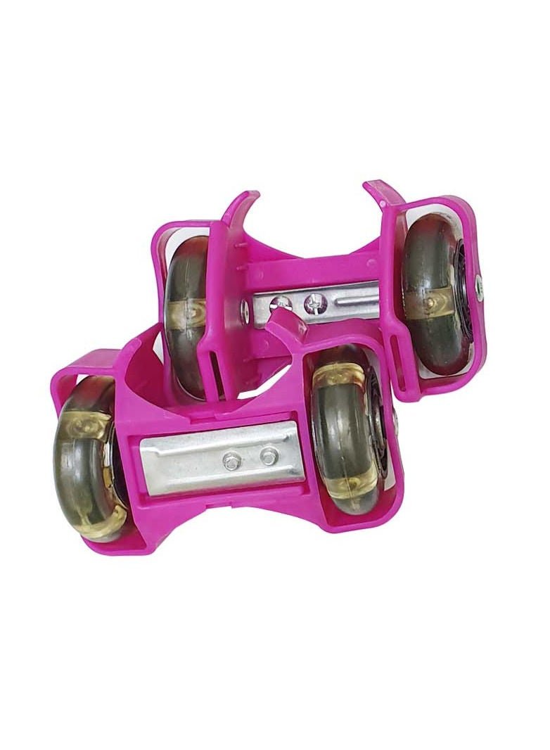 Spall Heel Wheel Skates, Flashing Roller Skating Shoes, Adjustable Strap Flashing Wheels Skating Shoes with PU Flashing Wheels for Kids Adults
