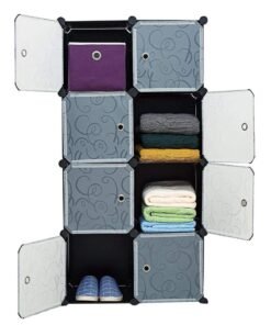 Alternative view of CityRiya-Long Multi-functional 8 Cells Modular Detachable Storage Cube Cabinet