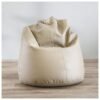 DANUBE HOME Oxford Bean Bag Chair 1 Seater Comfortable Lazy Sofa Kids Play Plush Ultra Soft Chair Living Room Furniture L 245 x W 245 x H 105 cm Beige
