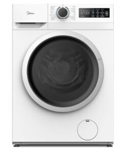 Midea 8KG Front Load Washing Machine With BLDC Inverter Motor, 1400 RPM, 15 Programs, Fully Automatic Washer With Lunar Dial, Integrated Digital Control-LED Display, Water Cube Drum 8 kg MF110W80B/W-GCC White