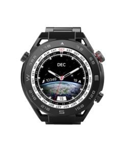 Goaltage SW05 Elegance Smart Watch with Water Resistant, AMOLED Display, Motion Record, and Sleep, Heart Rate, Pressure, and Oxygen Monitoring - Black