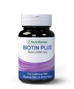 Nutrifactor Biotin Plus - Biotin 2500 mcg - Shiny Hair, Glowing Skin and Shiny Nails (60 Tablets)