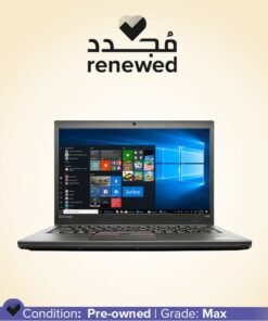 Lenovo Renewed - ThinkPad T450s With 14-Inch FHD Display,Intel Core i7-5600U/5th Gen/Dual Core/4GB RAM/256GB SSD/Intel HD Graphics/Windows 10 Pro English Black