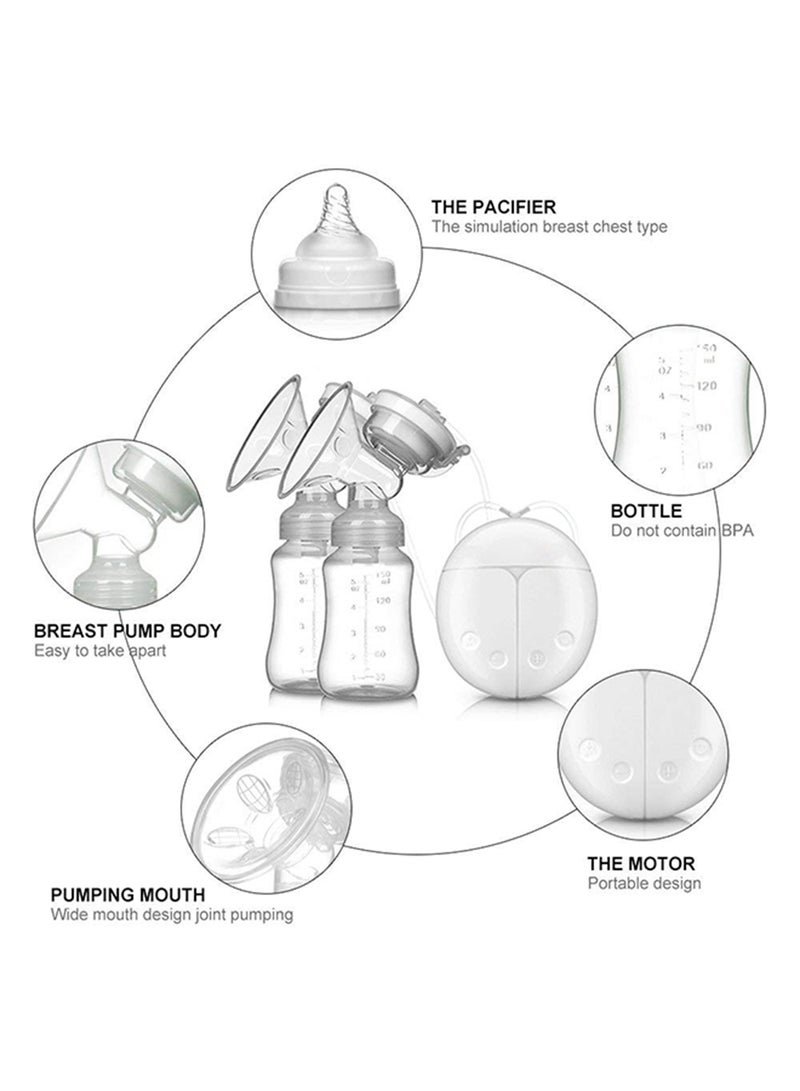 DEAREVERY Pack Of 2 Superior Wearable Hands Free Electric Painless Automatic Breastfeeding Breast Pump - Image 4