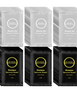 RSQAZQ Travel Size Shampoo and Body Wash Bulk Individually Wrapped Hotel Mini Shower Gel and Small Men Women Cleansing Toiletries Amenities for Hotel GuestsVacationHomeless 034 oz 60 Pack