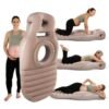 Arabest Inflatable Pregnancy Pillow, Full Body Maternity Airbed/Float with Hole for Tummy, The Best Pregnancy Pillow for Sleeping Prone, Maternity Pillow and Pregnancy Must Haves, Gray