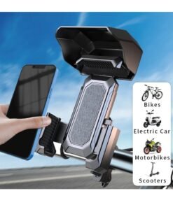 HEXABEX Bicycle Bike Phone Holder Rain Protection Shock-resistant Quick Lock 360° Rotatable