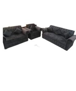 Maharat Al Bahar 5– Seater sofa set - 1+1+3- Dark Grey 190x80x80