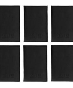 Campio Bill Folder for Restaurant & Hotel with Card & Receipt Holder,Business File Folder,Document Holder,Portfolio,Organizer & Planner-Pack of 6,Black