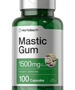 Horbaach Mastic Gum Capsules 1500mg 100 Count | Non-GMO & Gluten Free
