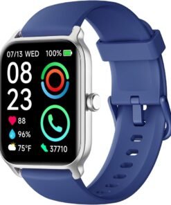 Fitpolo Smart Watch for Men Women Android, Alexa Built-in [1.8" HD Screen] IP68 Waterproof Fitness Watch Bluetooth Call for Android & iPhone with Heart Rate/Sleep/SpO2 Monitor