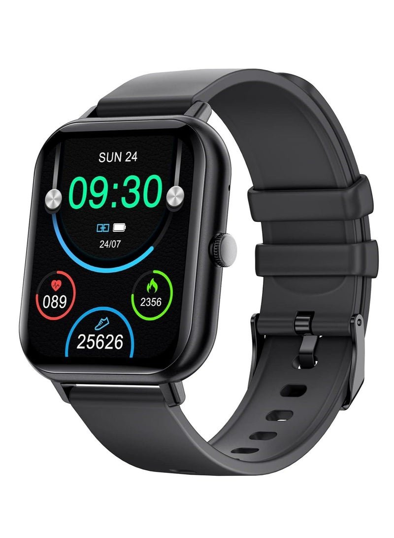 1.85-inch Smartwatch with Answer/Make Calls, Fitness Tracker Heart Rate Monitor, Sleep Monitor, Step Counter with 21 Sports Modes, IP68 Waterproof Smart Watch for Android/iPhones