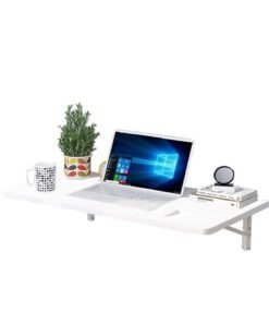 CATANES Folding Table Wall Mounted Computer Desk White 60*100 cm