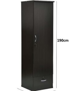 Alternative view of Multi home furniture Best 1 Door Wooden Wardrobe Cabinet Cupboard Engineered Wood Perfect Modern Stylish Heavy Duty Color Wenge MH611-P