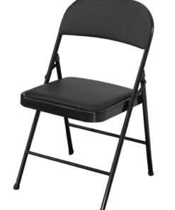XiuWoo Folding Chair With Padded Seats Multi-Functional Portable Chair For Home Dining Office Outdoor Fishing,Black