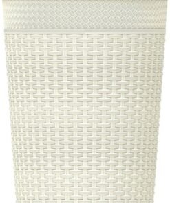 Cosmoplast 10L Cedarattan Round Waste Basket (Off White)