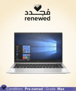 HP Renewed -  EliteBook 840 G7 Notebook With 14 Inch Display,Intel Core i5-10310U/8GB RAM/256GB SSD/Windows 10 English Metallic
