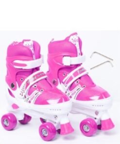 Spall Kids Unisex Adjustable Four Wheel Roller Skating Shoes With Stopper Making it Easier for kids to Balance