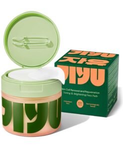 JiYu Korean Anti-Aging Toner Pads Dark Spots & Wrinkles - Moisturizer with Snail Mucin, Centella Asiática, Niacinamide, Peptides - For Polished and Young Skin - 100 Count