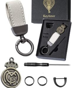 KeyAmor lux sport keychain real madrid keychain with fancy gift box perfect gift for men