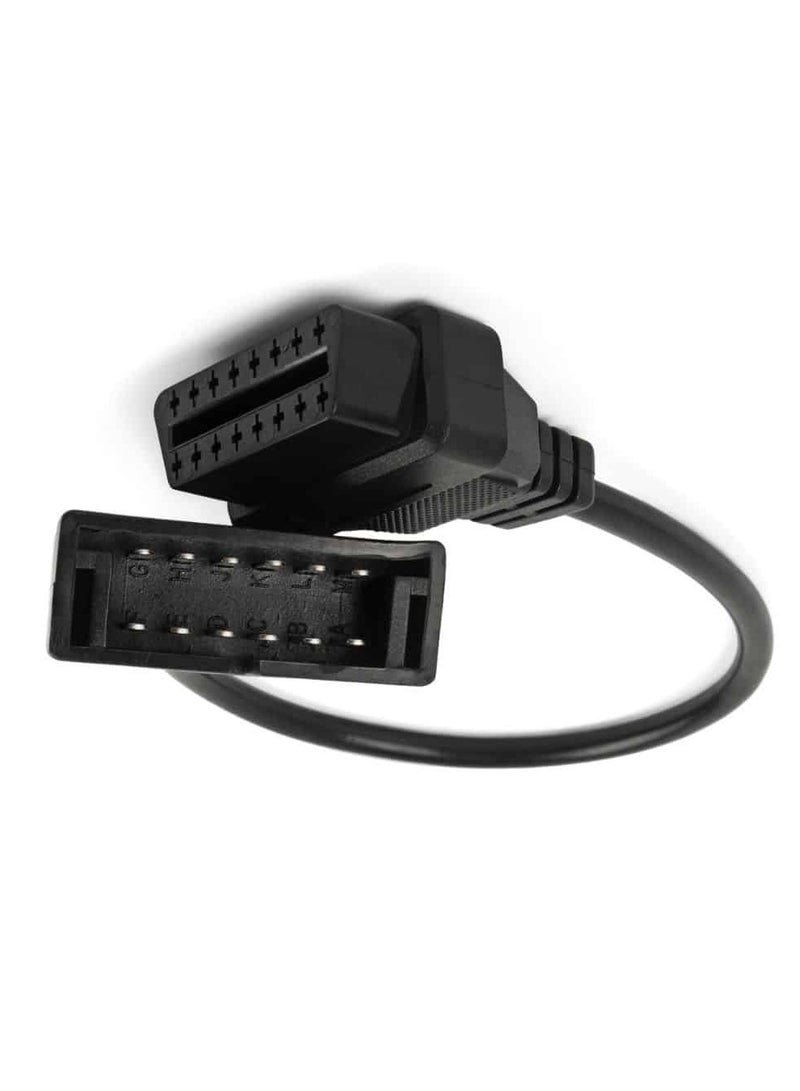 GM Car 12 Pin to OBDII 16 Pin Cable Diagnosis OBD II Adapter Scanner Dlc Cable Connector
