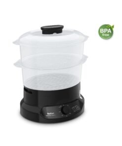 Tefal Steam cooker | Minicompact Steamer | Easy To Store | 2 Years Warranty 6 L 800 W VC139865 Black