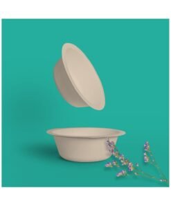 ECO SOUL Bagasse Bowl, 12 Oz Round, 10 Pc (Unbleached)