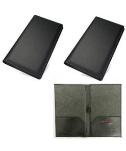 NJ Check Presenter Bill Folder For Hotel And Restaurant With Credit Card Slot Receipt Pocket For Hotel And Restaurant Guest Check Folder 9X6 Inches: 02 Pcs