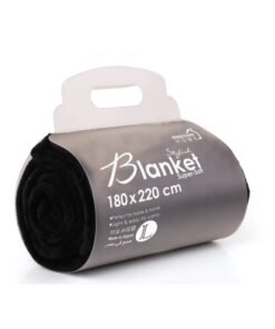 Mintra Lightweight Blanket Bed and Sofa 250 GSM Extra Soft Premium Microber Black 220x180cm