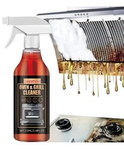 Jakehoe Oven and Grill Cleaner Spray 100ml, Cleans Degreases BBQ Cooking Grates Racks, Glass, Ceramic Cooktops, Pellet, Heavy Duty Degreaser