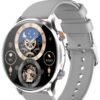 WAPIK Korean Brand Smart Watch Y5, Business Smartwatch, Waterproof Fitness Watch, Bluetooth Calling, Compatible with Android and iOS, Smartwatch For Men and Women, Zinc Alloy Vacuum Plating, Heart Rate Monitoring