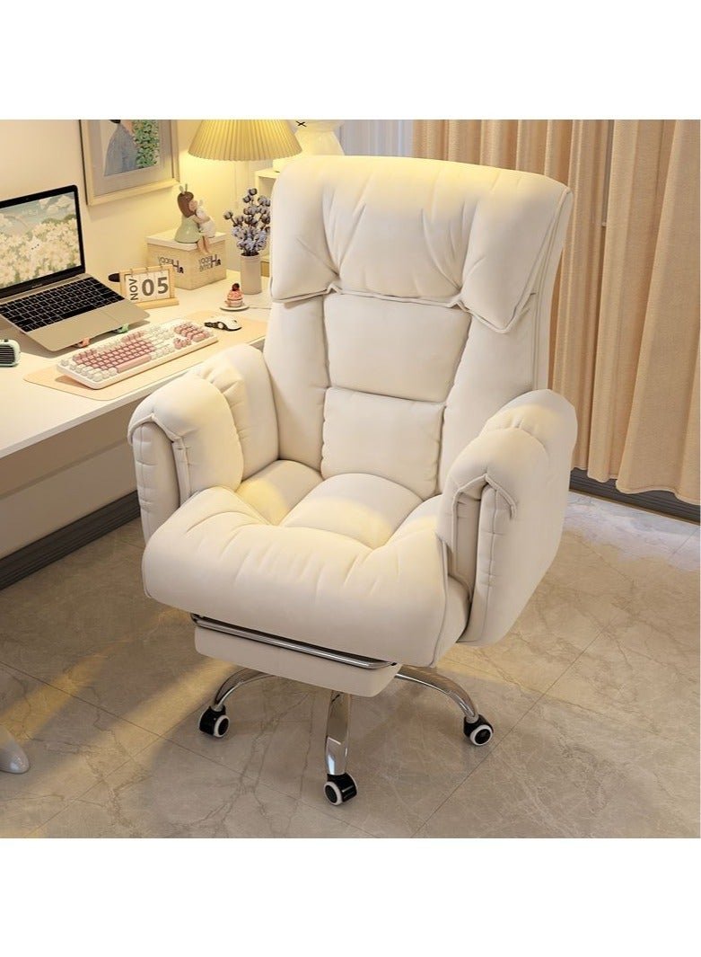 Lazy Home Comfortable Sofa Chair Study Office Chair Back Can Lie Live Video Gaming Swivel Chair