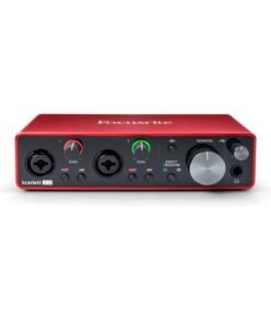 Focusrite Scarlett 2I2 3Rd Gen Usb Audio Interface For Recording, Songwriting, Streaming And Podcasting — High-Fidelity, Studio Quality Recording, And All The Software You Need To Record