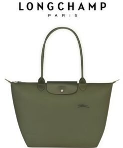 Longchamp Women's Classic Fashion Versatile Medium Handbag Shopping Bag Shoulder Bag Handbag Eco-friendly Forest Green