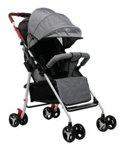 Beauenty Baby Stroller for Toddler, Foldable Aluminum Alloy Pushchair with Adjustable Backrest, 2 in 1 High Landscape Bassinet Pram for Infant & Toddler