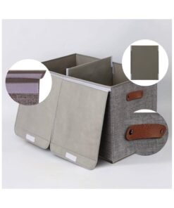 Alternative view of XiuWoo Toys Organizer Toy Chest with Lids Foldable Toy Storage Organizer with Handles, Stuffed Animal Storage for Nursery Room Playroom, Living Room, Large Toy Box for Boys and Girls Gray