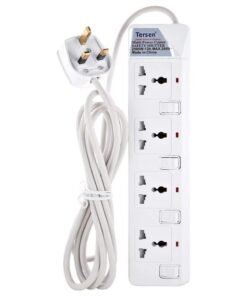 Tersen Extension Bar with 4 sockets 5m Wire - 914-5m