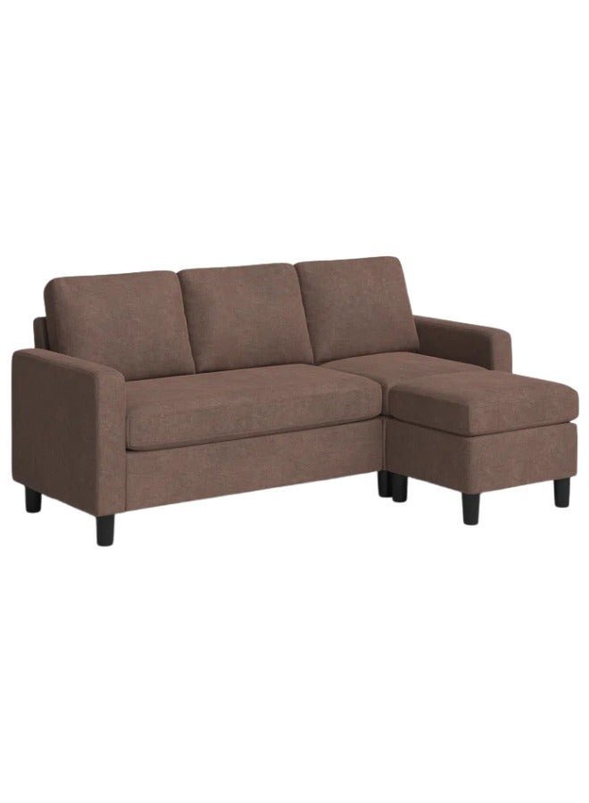 Zura 76.4“ Sofa Couch with Ottoman