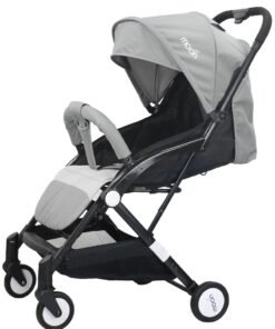 Moon Compact Stroller – Fold, Cabin-Approved, Air Travel Friendly, Lightweight, Easy Carry, for 0–3Y (0–18kg) – Cool Grey