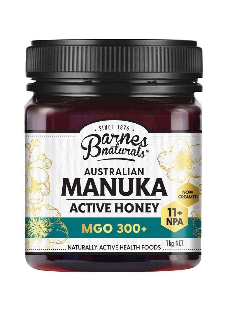 Barnes Naturals Australian Manuka Honey MGO 300+ | Active Raw Honey for Immunity & Wellness | 100% Pure, Unpasteurized | 250g