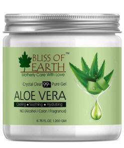BLISS OF EARTH Crystal Clear 99% Pure Aloe Vera Gel, 200g