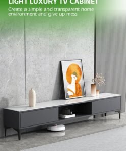 Alternative view of Ammar Space 120*35*40cm TV Cabinet TV Stand Table Living Room Storage Shelves Modern Entertainment Center and Industrial Media TV Console Table