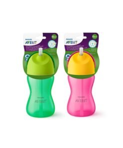Philips Avent Straw Cup, 10oz/300ml (Assorted Colour, Plastic) 12M+