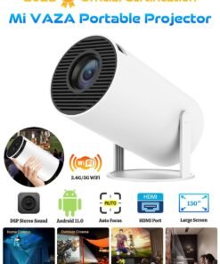 Mi VAZA Portable Projector Pocket 5G WIFI Android11.0 Support 130 Inches Home Theater Full HD for Indoor Outdoor Home Birthday Gift Compatible with TV Stick/HDMI/USB/PS5/iOS/PS4